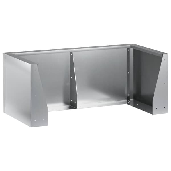 Stödvägg 8 st 300 x 100 x 50 cm Galvaniserat stål Silver