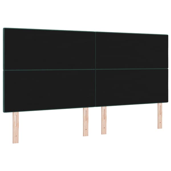 Huvudgavel Mörkgrön 200 cm Sammet