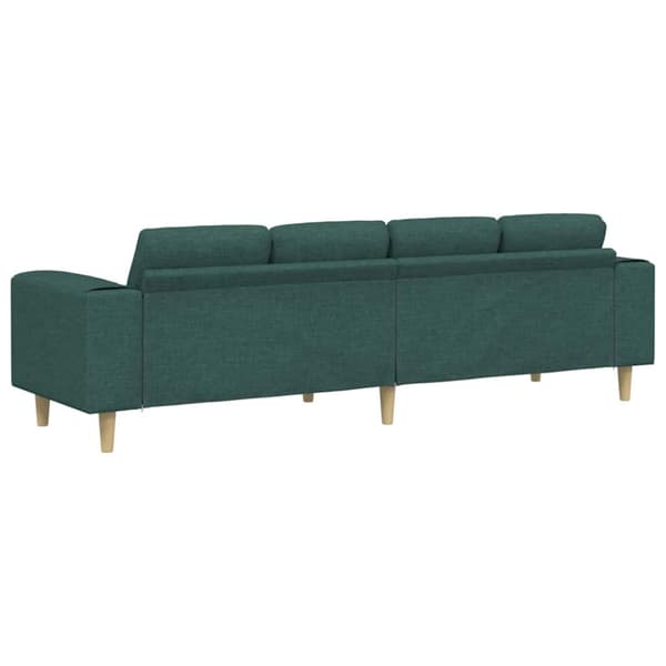 Vardagsrumsoffa Mörkgrön 250 x 77 x 76 cm Polyester
