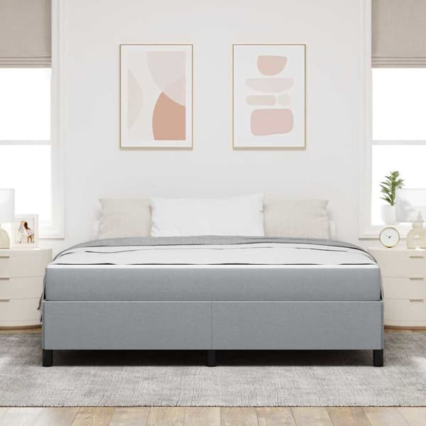 Bäddfjäder Ljusgrå 180 x 200 cm tyg
