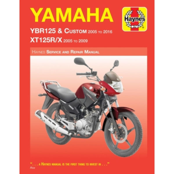 Yamaha YBR125 (05 - 16) & XT125R/X (05 - 09) Haynes Repair Manual (häftad, eng)
