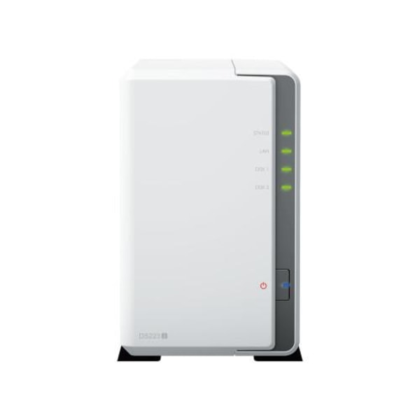 Synology DiskStation DS223J NAS- & lagringsservrar Skrivbord Nätverksansluten (Ethernet) Vit RTD1619B