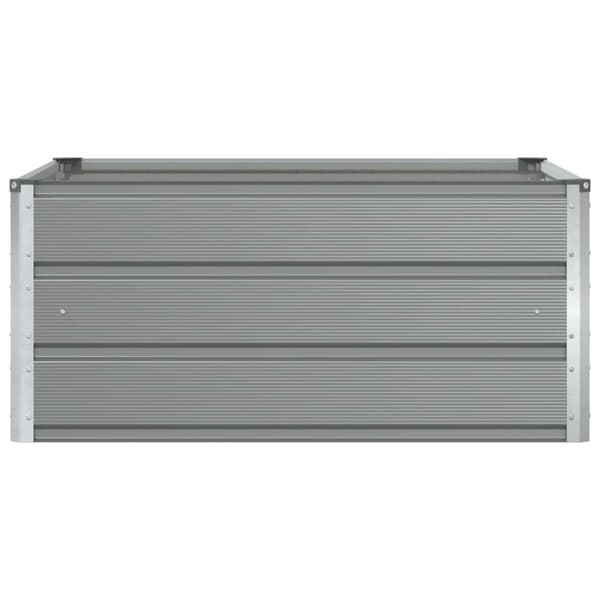 Planteringskärl Ljusgrå 100 x 100 x 45 cm Stål