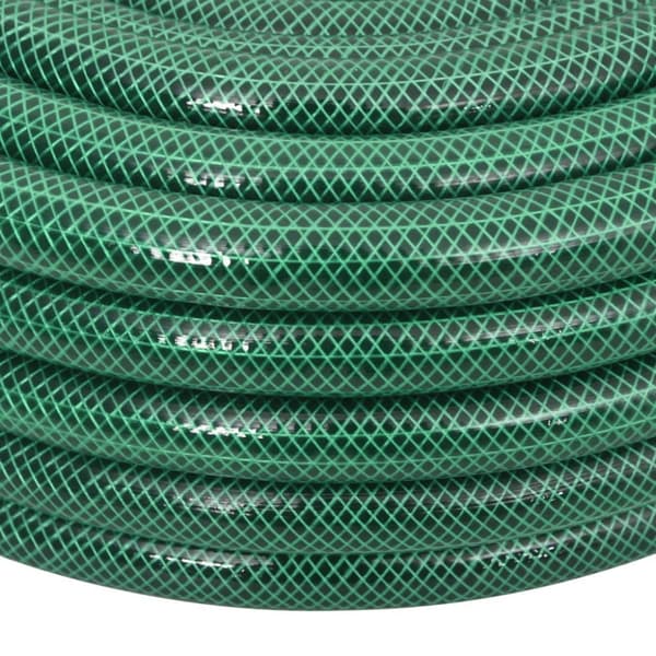 Trädgårdsslang med kopplingar grön 0,75" 30 m PVC