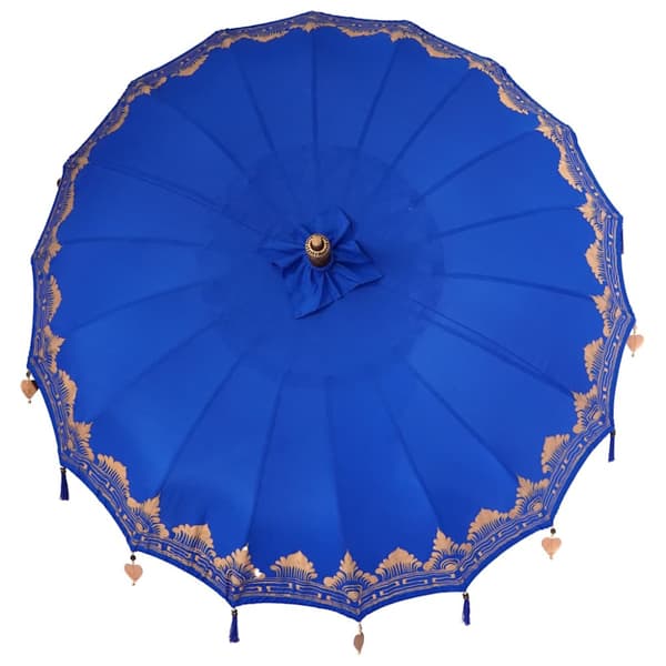 Balinesisk Parasol Blå 215 x 215 x 260 cm Bomull