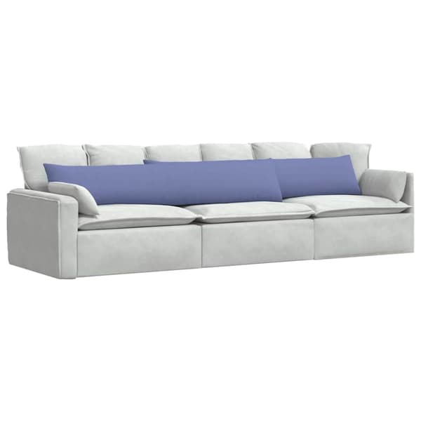Sofakuddar 2 pcs Jeansblå 200 x 40 cm tyg