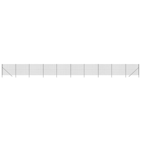 Stängsel antracit 1,8x25 m galvaniserat stål