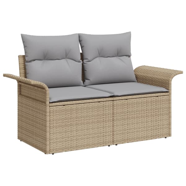 Trädgårdsoffset 7 st Beige konstrotting