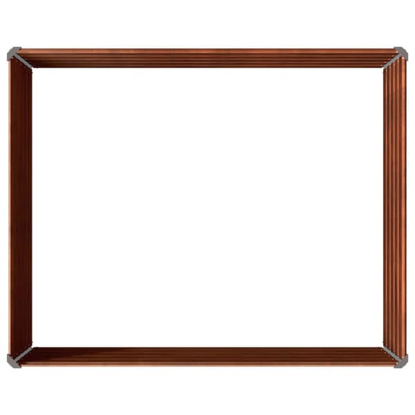 Höjd Trädgårdsbädd Rostig 100 x 80 x 55 cm corton