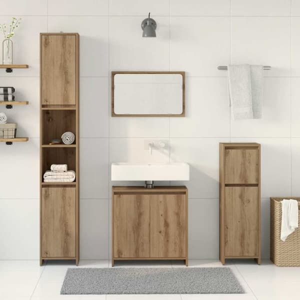 Badrumsmöbler set 4 delar artisan ek konstruerat trä