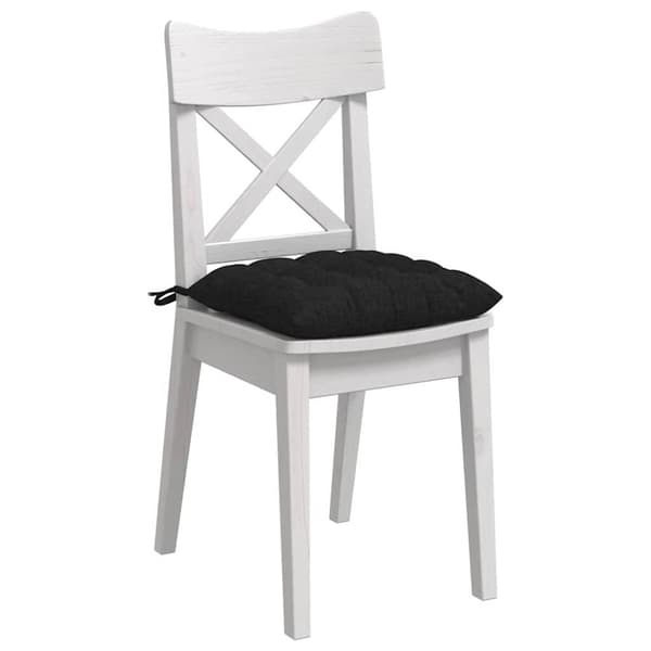 Sittkuddar 4 pcs Svart 40 x 40 x 6 cm tyg