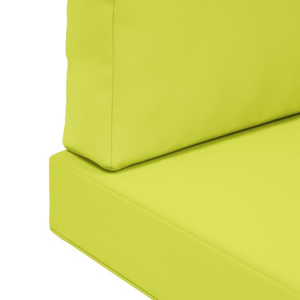 Utomhus Soffa Kudde 3 pcs Grön Polyester