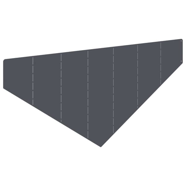 Kant för gräsmatta 100 x 45 cm Stål Antracit