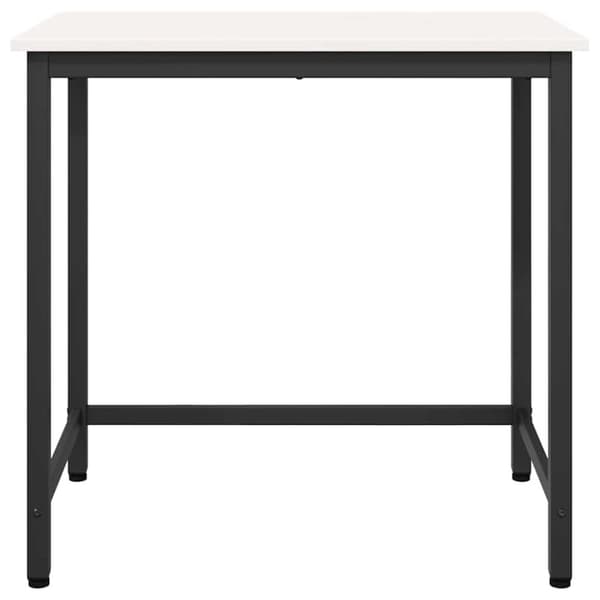 bord Vit 80 x 50 x 77 cm Konstruerat trä och stål