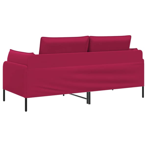 2-sits soffa 2-sits Vinröd 188 x 81 x 89 cm Sammet