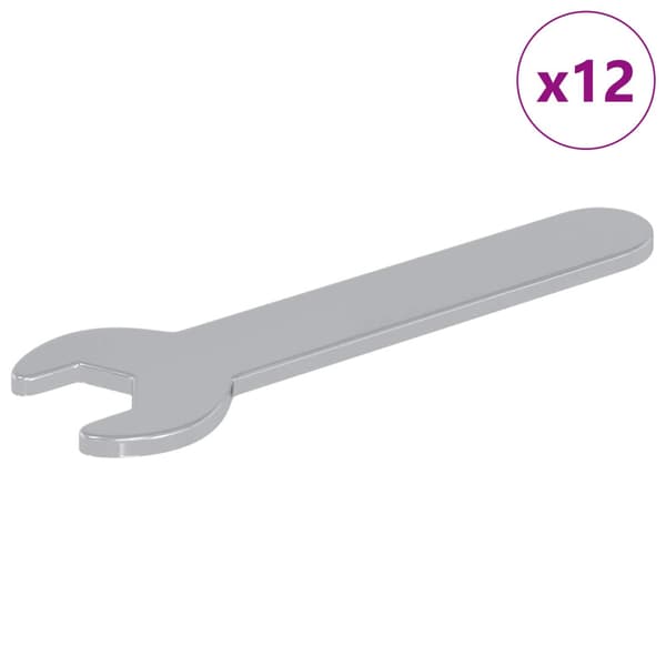 Blocknyckel 12 pcs Silver 10 mm Järn