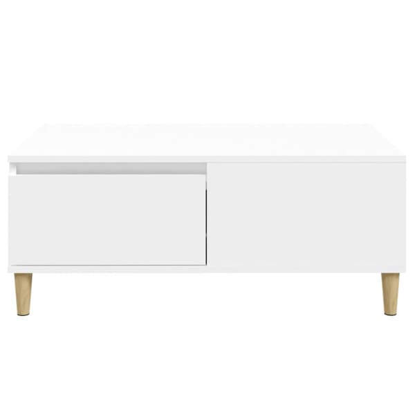 Soffbord vit 90x50x36,5 cm konstruerat trä