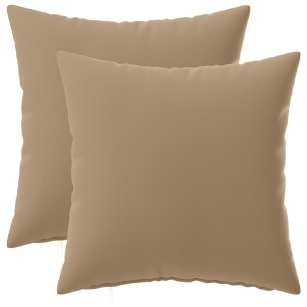 Kudde med kudde HEERLEN 2 st Taupe Polyester