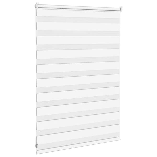 Rullgardin zebra vit 110x100 cm tyg bredd 105,9 cm polyester