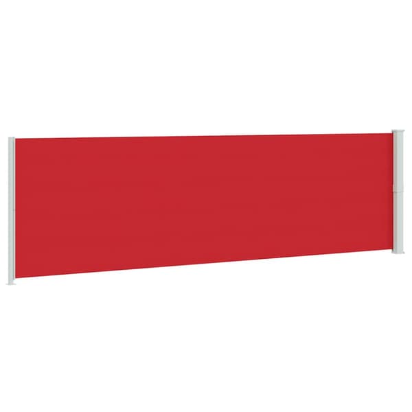Infällbar sidomarkis 180x600 cm röd