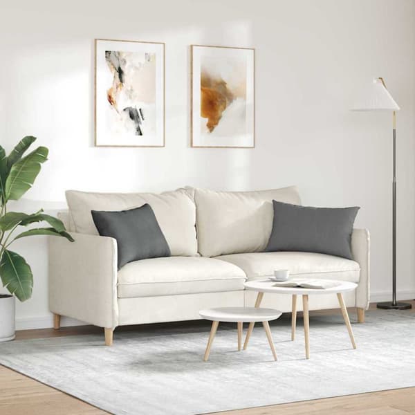 Sofakuddar 2 pcs Mörkgrå 60 x 40 cm tyg