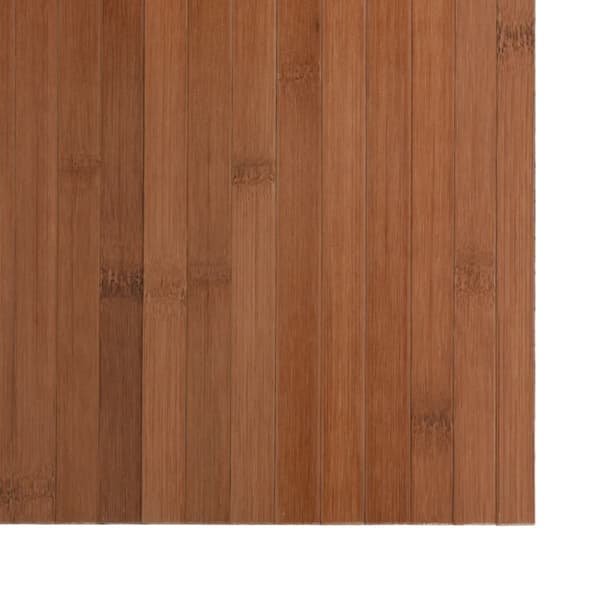 Matta rektangulär brun 100x100 cm bambu