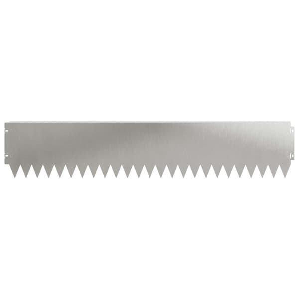 Kant för gräsmatta 10 pcs 103 x 20 cm Stål Silver