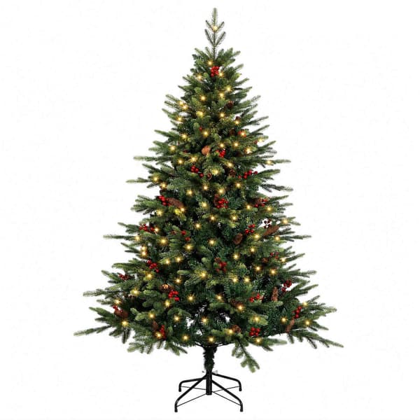 Plast Hingad Julgran 120 cm 150 LED-lampor Varmvit