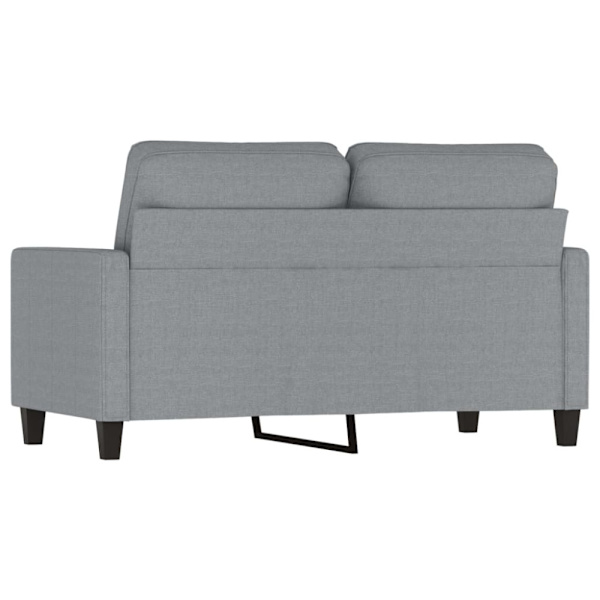 2-sitssoffa ljusgrå 120 cm tyg