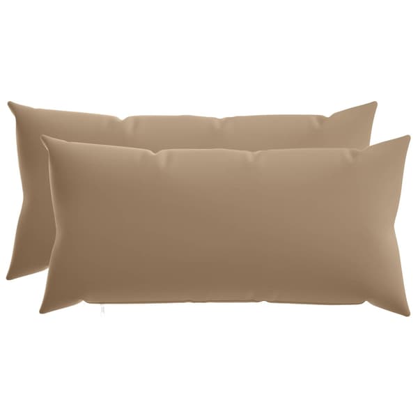 Kudde med kudde HEERLEN 2 st Taupe Polyester