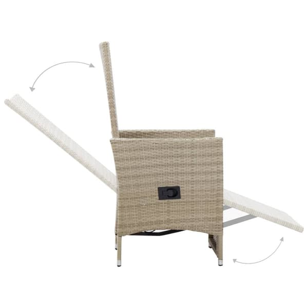 Matgrupp för trädgården 5 delar beige