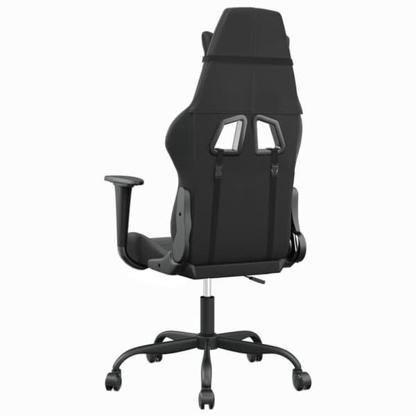 Gamingstol svart och grå konstläder