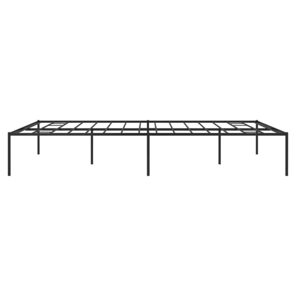 Sängram metall svart 200x200 cm