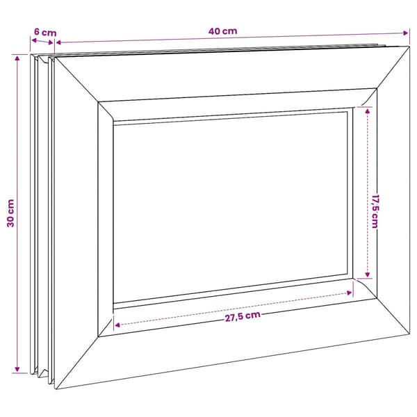 Källarfönster RISOR 40 x 30 cm PVC och glas