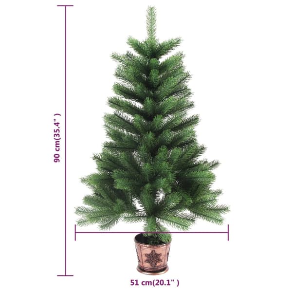 Plastgran verklighetstrogna barr 90 cm grön