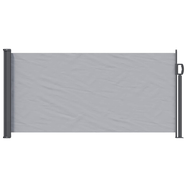 Utfällbar sidomarkis 300 x 100 cm Polyester Rektangulär Grå