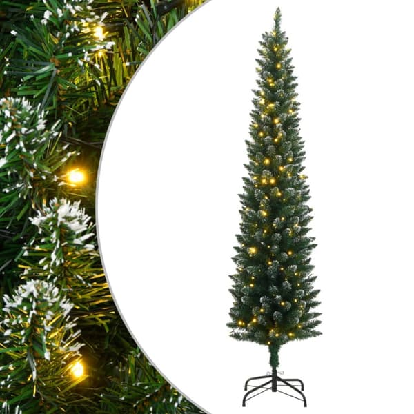Plastgran smal 150 LEDs 150 cm