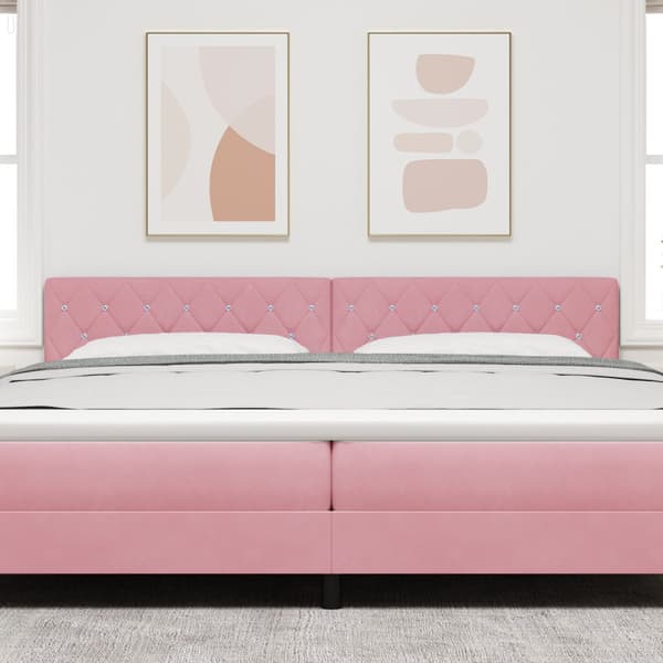 Huvudgavel Rosa 200 cm Sammet