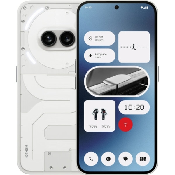 Nothing Phone (2a) 17 cm (6.7") Dubbla SIM-kort Android 14 5G USB Type-C 8 GB 128 GB 5000 mAh Vit Vit