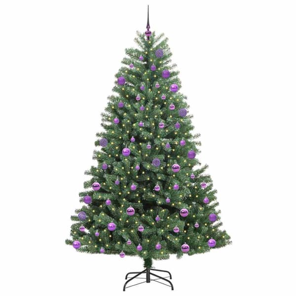 Plast Hingad Julgran Grön 180 cm PVC och metall