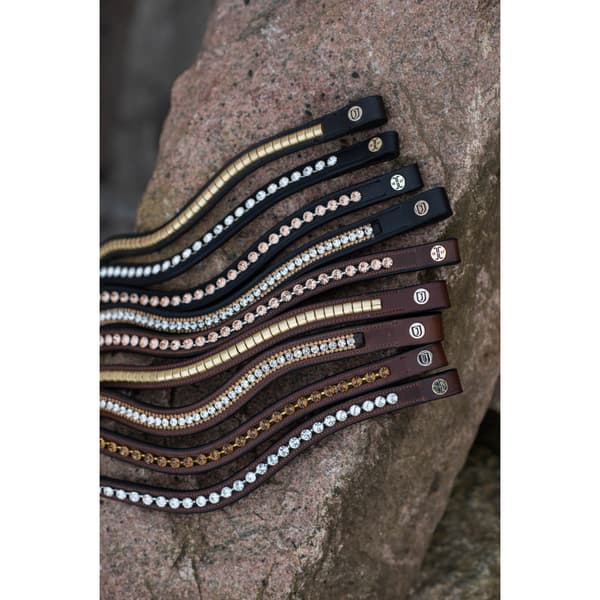 Pannband Kristall Silver Brun Full