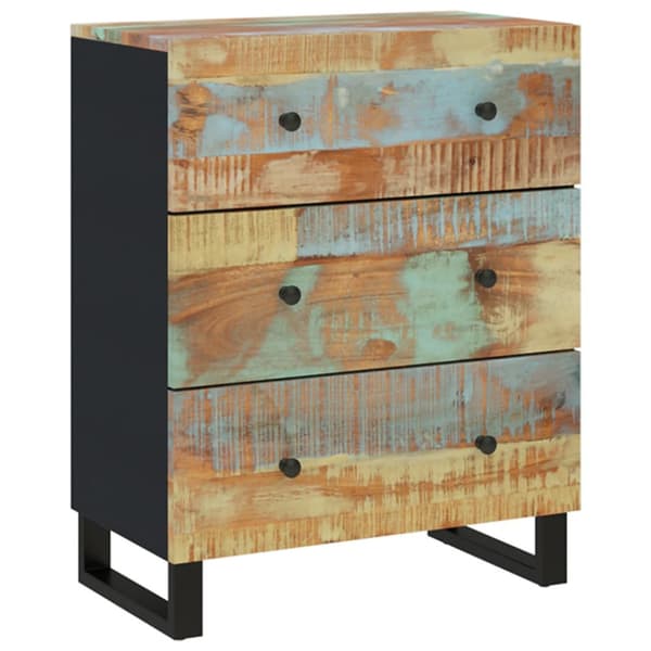 Skänk 60x33x75 cm massivt återvunnet trä