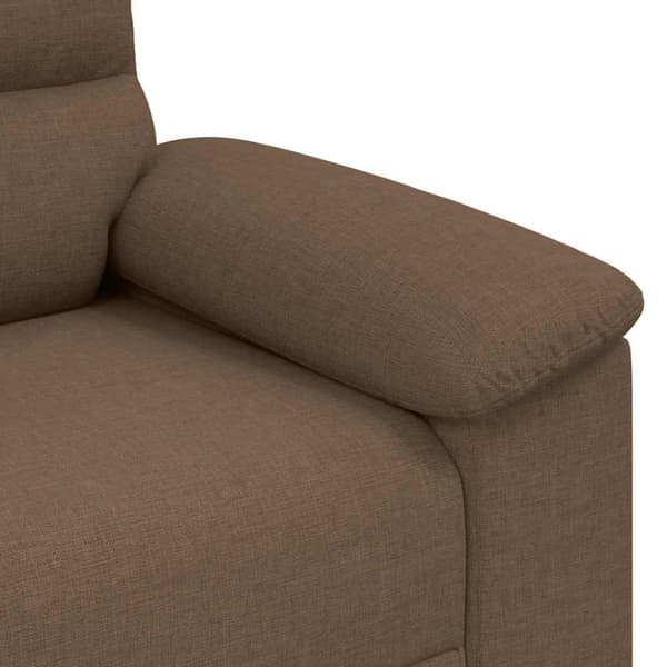 2-sitssoffa brun 180x81x84 cm tyg