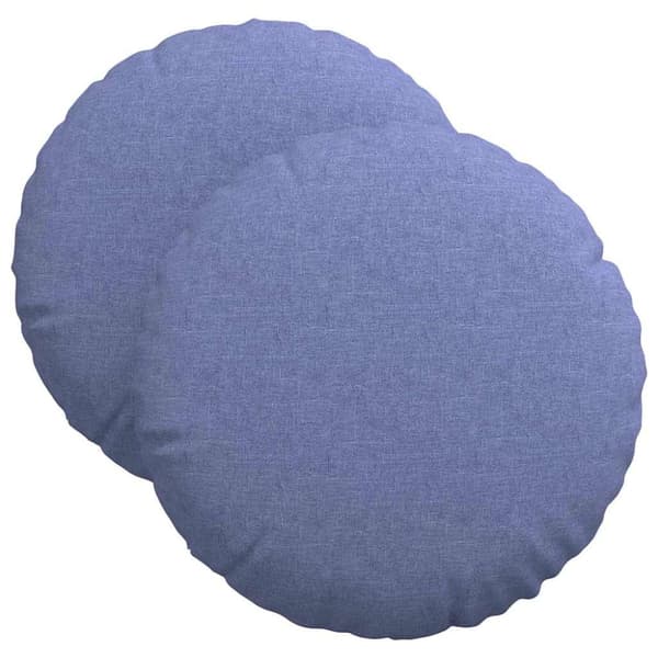 Sittkuddar 2 pcs Jeansblå Ø40 x 13 cm tyg