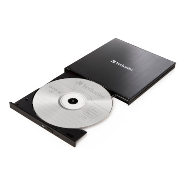 Verbatim Slimline - DVD±RW-enhet (±R DL) - USB 3.2 Gen 1 - extern Svart