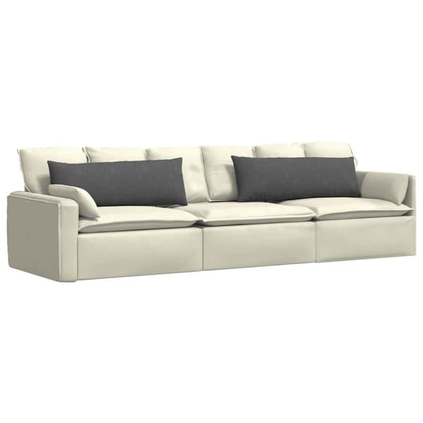 Sofakuddar 2 pcs Mörkgrå 120 x 40 cm Kordread tyg