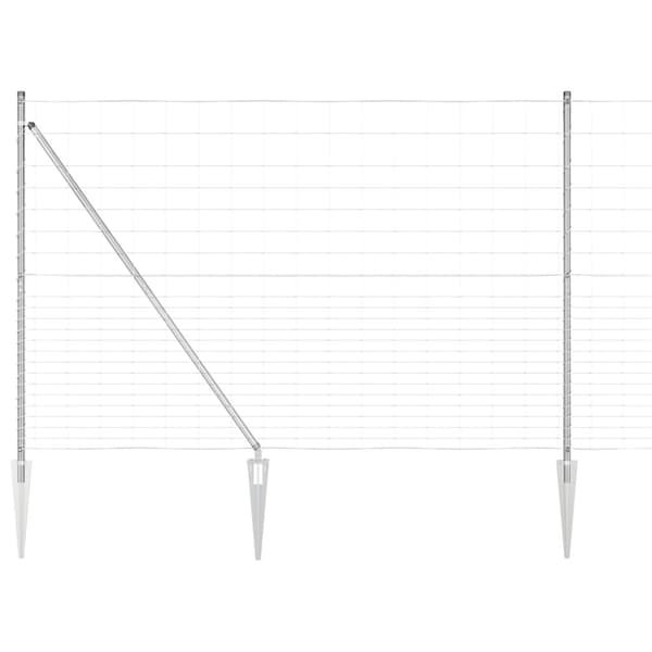 Stängselstolpe Galvaniserad 25 x 1,6 m Stål