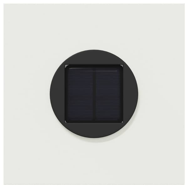 Solar LED Stig Ljus 2 pcs Vit Kallvalsat stål