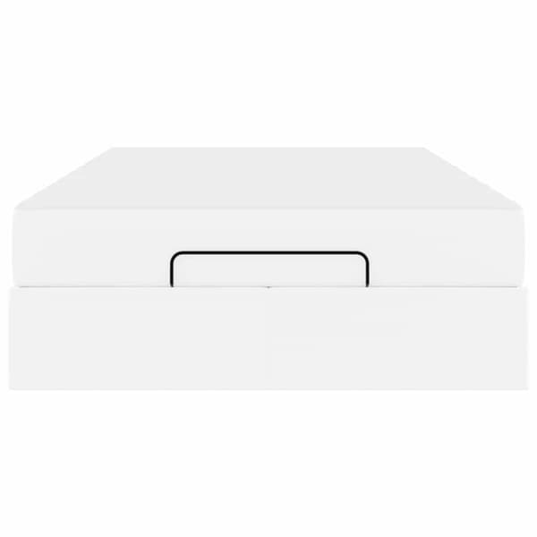 Sängram med madrass Övrigt 2 pcs Vit PVC