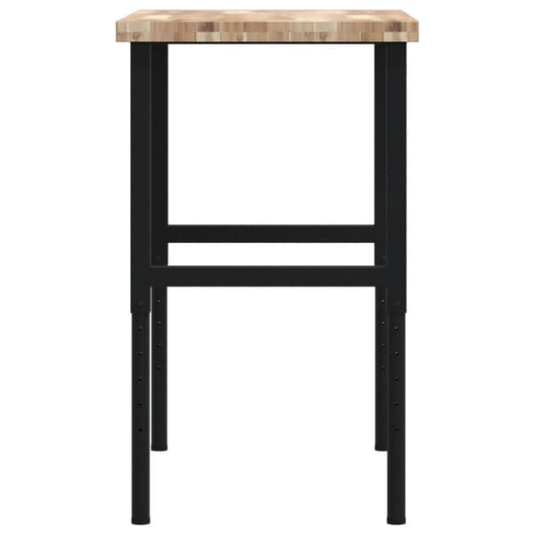 Arbetsbänk 100x60x(73-99,5) cm massiv akacia rektangulär